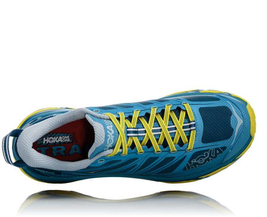 Tenis Trail Hoka One One Masculino Azuis - Mafate Speed 2 - 723-NFAHLE